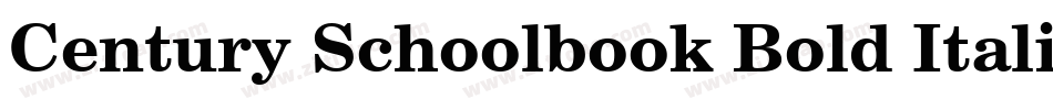 Century Schoolbook Bold Italic BT字体转换